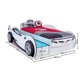 Cilek Race Cup Coupe Car Bed with Friend Bed (90x190 - 90x180cm)
